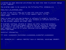 Синий экран Виндовс XP и Виндовс 7 при включенной сети